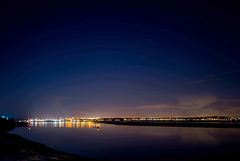 The River Mersey and Liverpool by night