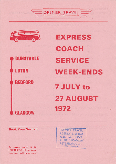 Premier Travel Services service 88 1971 Side 1 Premier Travel Services service 88 1971 Side 1