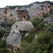 Greece, Kerkyra (Corfu), Huge Boulders on the Steep Slope of Angelocastro Cliff Greece, Kerkyra (Corfu), Huge Boulders on the Steep Slope of Angelocastro Cliff