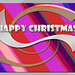 Fractal & gradient Happy Christmas