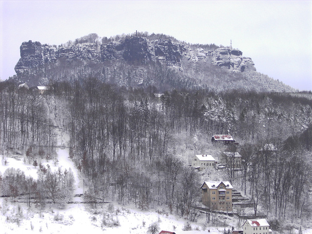 Lilienstein im Winter