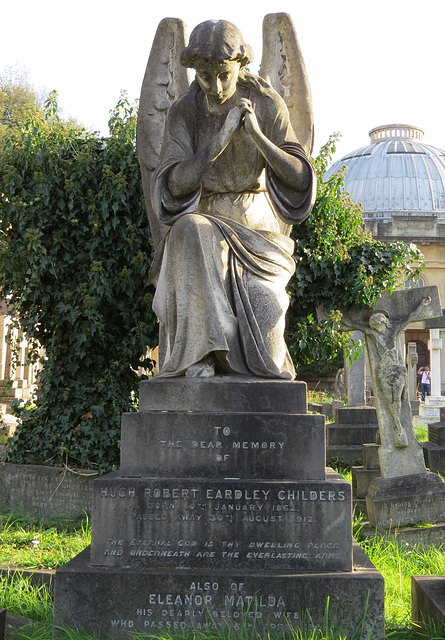 brompton cemetery, london,hugh robert eardley childers, 1912