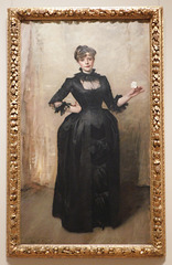 Lady with a Rose by John Singer Sargent in the Metropolitan Museum of Art, January 2022