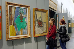 "Le guéridon vert devant la fenêtre" (Georges Braque - 1942) - "Tête de taureau" (Pablo Picasso - 1942)