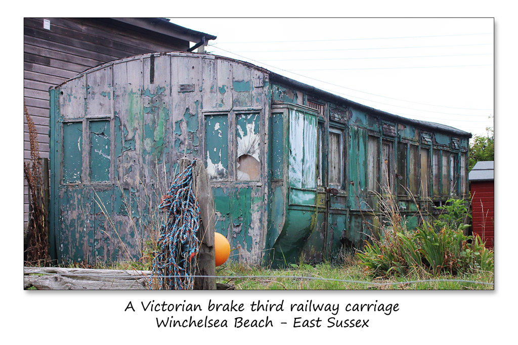 Victorian Brake-third carriage - Winchelsea Beach - 10.8.2015