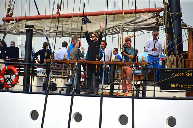 Sail 2015 – Waving to the crowd