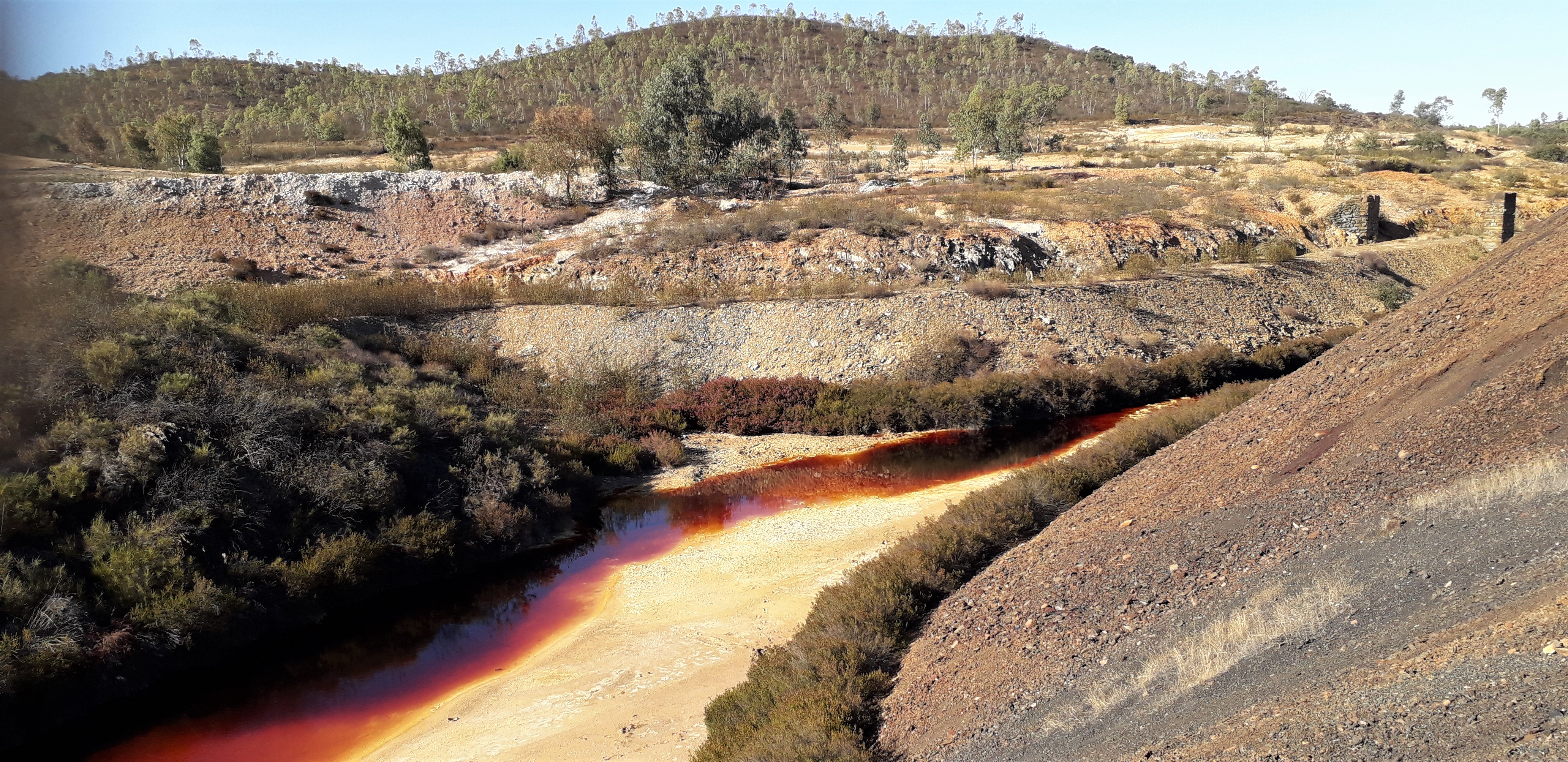 Waste water from mineration in the past.