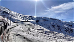 Zermatt : la ferrovia sale fino a 3000 metri : all'Osservatorio di Gornengrad