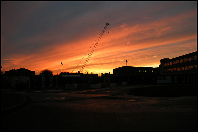 sunset on Jericho