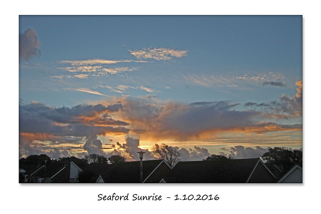 Seaford Sunrise - 1 10 2016