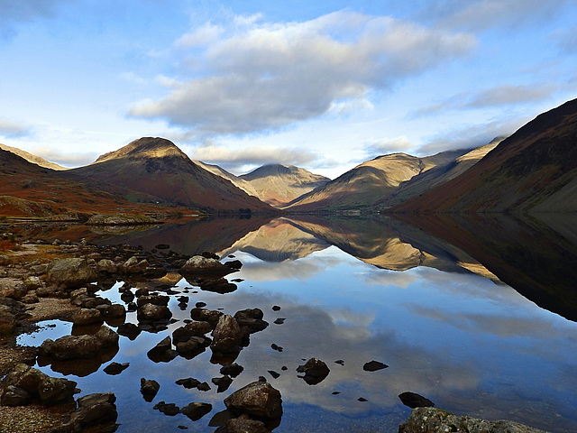 Wastwater's rocky shore