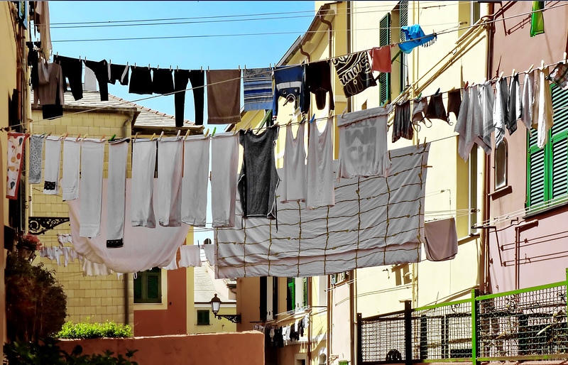 Boccadasse : Oggi grande bucato !