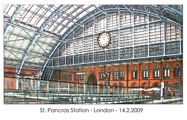 St Pancras Station 14 2 2009 Key Line