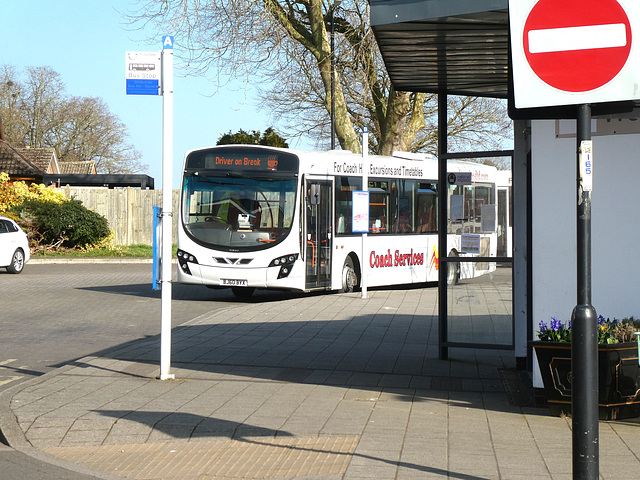 Coach Services Ltd BJ60 BYX during a driver’s break in Mildenhall - 20 Mar 2025 (P1200690) Coach Services Ltd BJ60 BYX during a driver’s break in Mildenhall - 20 Mar 2025 (P1200690)