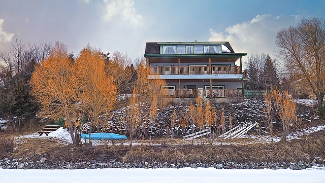 Our home at Lac La Hache, BC