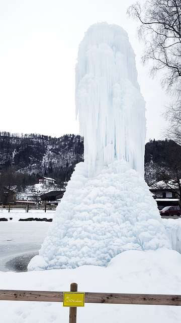 Frozen water ...