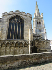 stamford all saints church, lincs (1) c13arcading, c15 tower etc