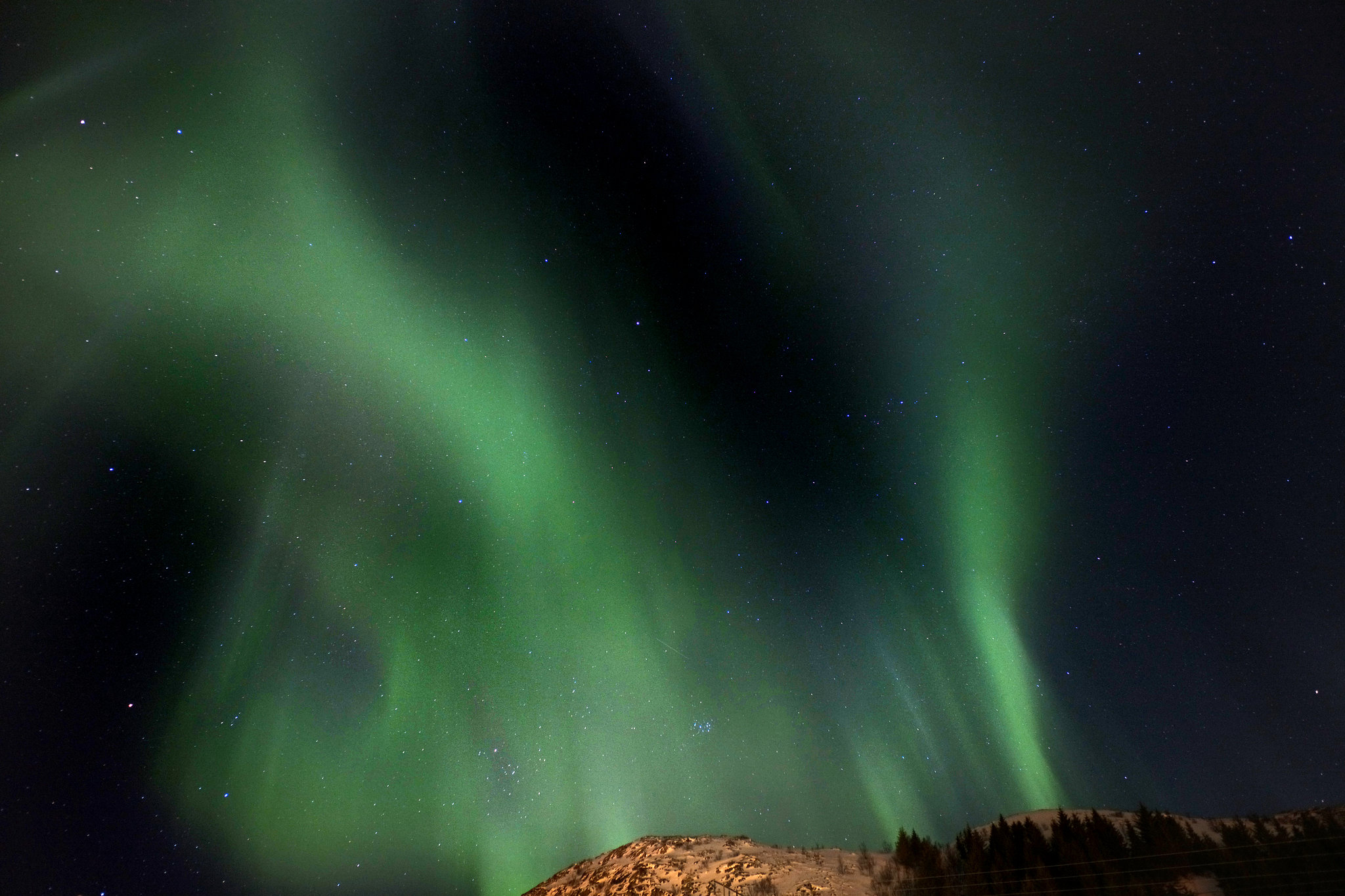 Lofoten, Leknes, Northern lights