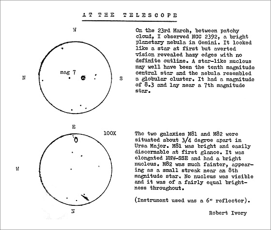 Observing Report circa 1982