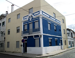 Typical façade on atypical building.