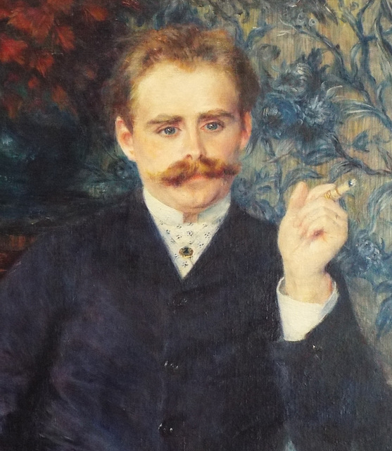 Detail of the Portrait of Albert Cahen d'Anvers by Renoir in the Getty Center, June 2016