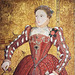 Detail of The Hampden Portrait of Elizabeth I in the Metropolitan Museum of Art, December 2022