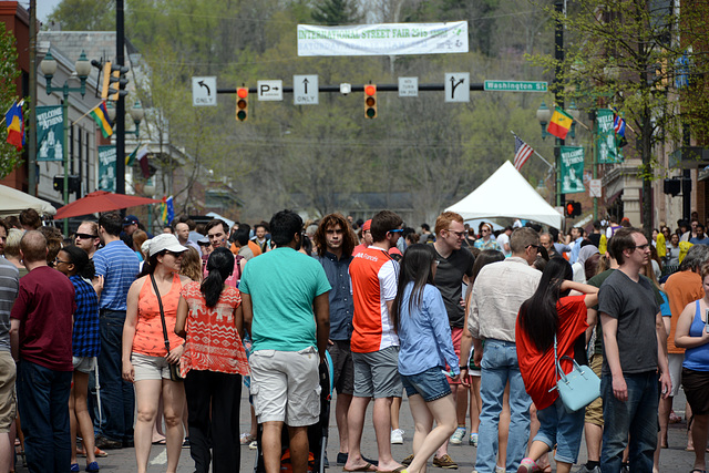 Soon, the street was filled with fairgoers