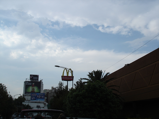 Bus tour night shot / Mc Donald