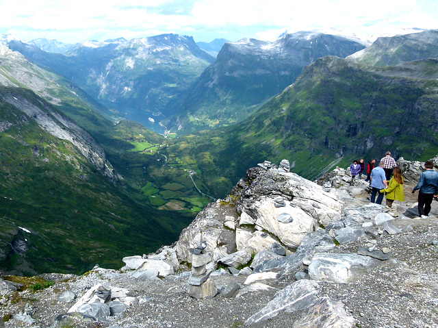 Blick vom Dalsnibba nach Geiranger