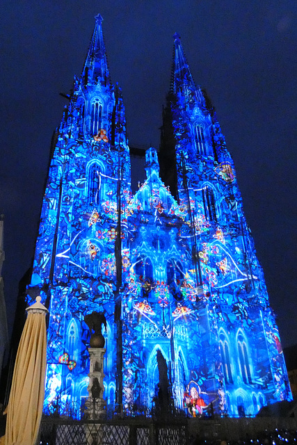 Illumination der Domtürme