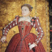 Detail of The Hampden Portrait of Elizabeth I in the Metropolitan Museum of Art, December 2022