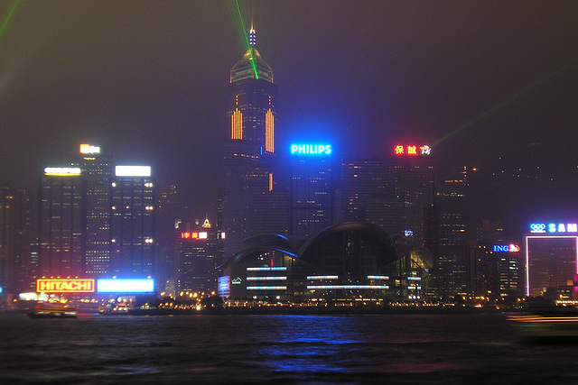 Hong Kong Skyline At Night