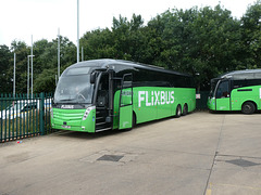Whippet Coaches (Flixbus contractor) FX31 (BV67 JZT) and FX21 (BL17 XAZ) at Swavesey - 8 Aug 2021 (P1090335)