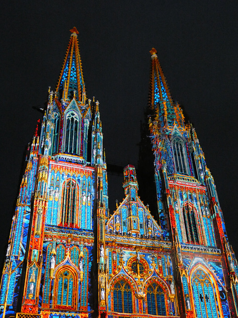 Illumination der Domtürme