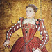 Detail of The Hampden Portrait of Elizabeth I in the Metropolitan Museum of Art, December 2022