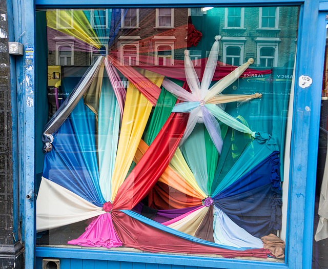 Fabric shop window