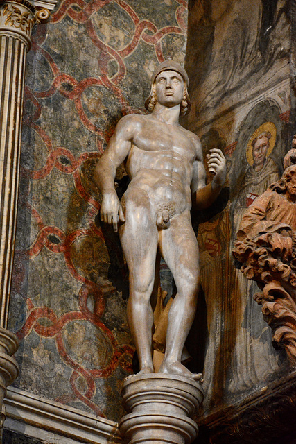 Venice 2022 – Santa Maria Gloriosa dei Frari – Detail of the Lorenzo Bregno tomb of Benedetto Pésaro