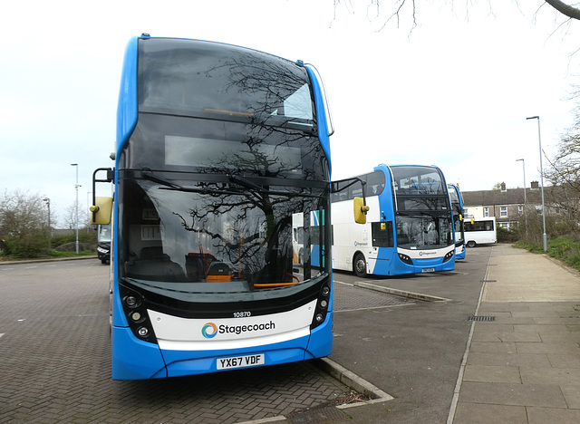 Stagecoach East (Cambus) ADL Enviro400s in Peterborough - 21 Mar 2024 (P1170721)