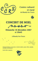 Concert de Noël à Blandy-les-Tours le 16/12/2007