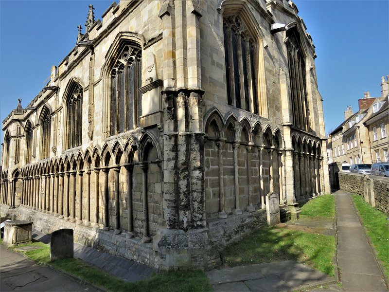 stamford all saints church, lincs (15) c13 arcading, c15 above