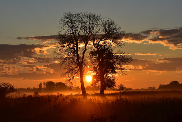 Sonnenaufgang rückwärts