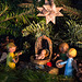 Nativity in wax and wood