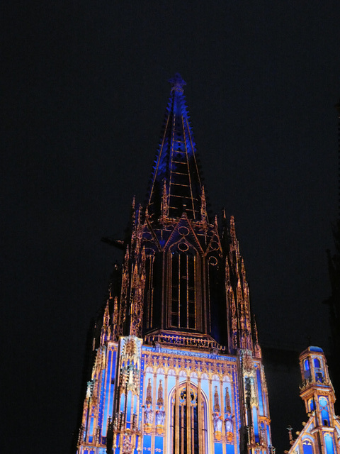 Illumination der Domtürme