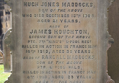 Maddocks Memorial, Formby Churchyard, Merseyside