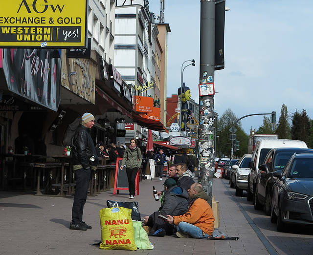 Szene auf der Reeperbahn