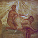 Detail of an Erotic Wall Painting from a Private House in Pompeii in the Naples Archaeological Museum, July 2012