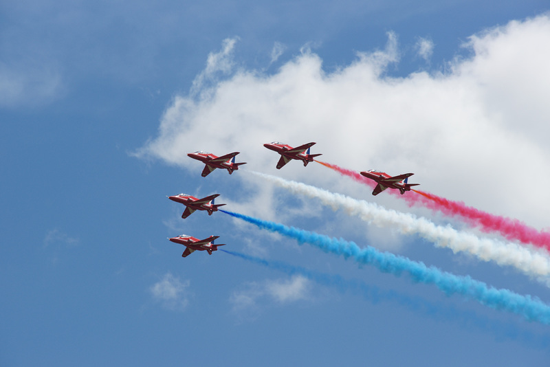 Red Arrows Over Silverstone