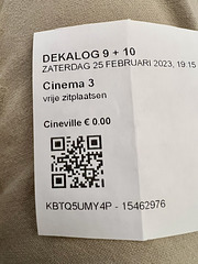 Ticket for Dekalog 9 + 10