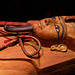 Le sarcophage en bois peint de Ramsès II - Exposition grandiose à la Grande Halle de la Villette .
