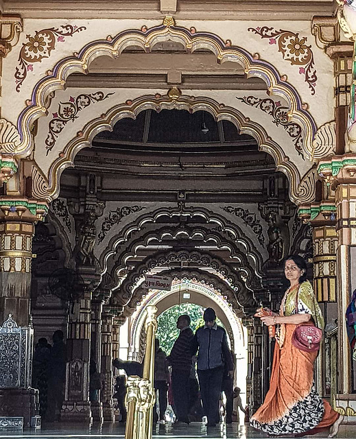 At the Swaminarayan Mandir